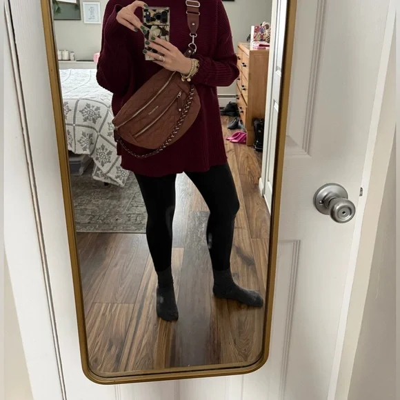 MZ Wallace Quilted Crossbody Bag in Brown - Picture 8 of 9